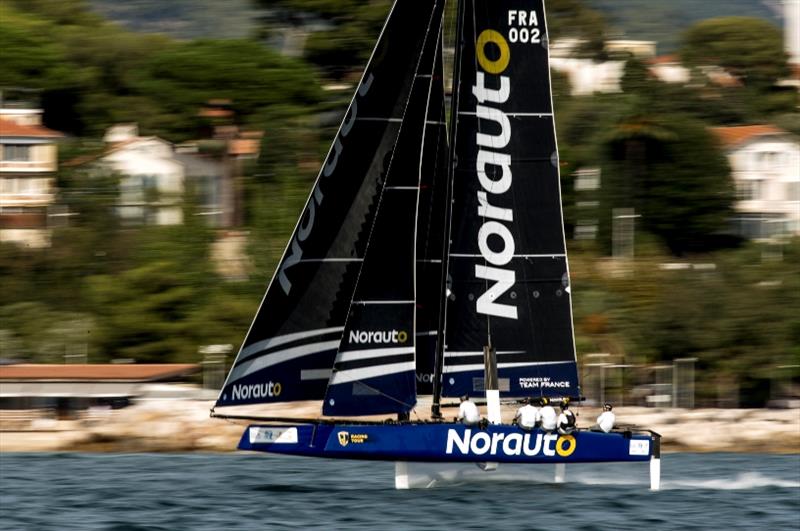 Norauto at GC32 TPM Med Cup Toulon photo copyright Pedro Martinez / Sailing Energy / GC32 Racing Tour taken at  and featuring the GC32 class