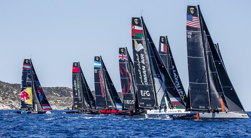 Practice racing today off Villasimius - 2019 GC32 Racing Tour - Villasimius Cup photo copyright Jesus Renedo / Sailing Energ taken at  and featuring the GC32 class