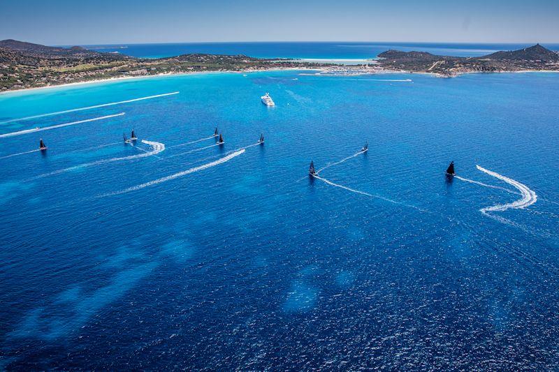 The magnificent bay west of Capo Carbonara forms the race course for the GC32 Villasimius Cup photo copyright Sailing Energy / GC32 Racing Tour taken at  and featuring the GC32 class