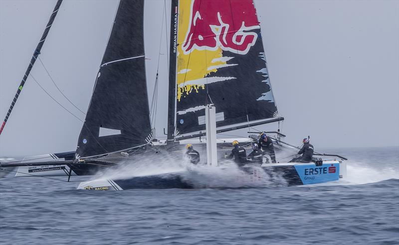 Wet ride on Red Bull Sailing Team - GC32 Racing Tour - Villasimius Cup  - photo © Sailing Energy / GC32 Racing Tour