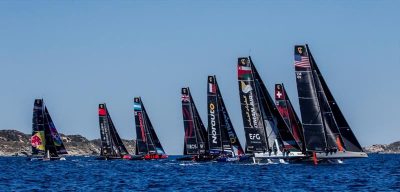 The full GC32 Racing Tour fleet photo copyright Sailing Energy / GC32 Racing Tour taken at  and featuring the GC32 class