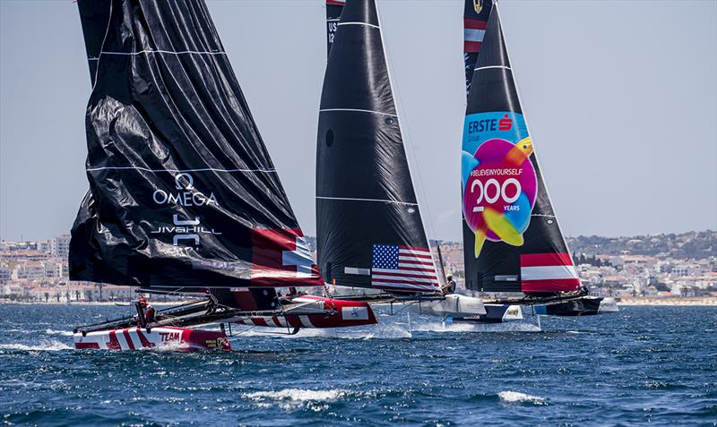 Ben Ainslie's INEOS Team UK did well to claim race three - GC32 World Championship 2019 - photo © Jesus Renedo / Sailing Energy / GC32 Racing Tour