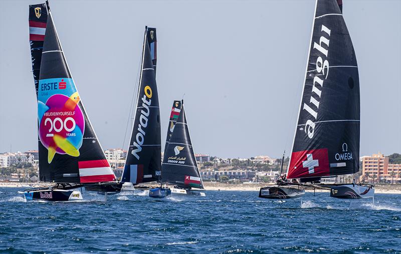 CHINAone NINGBO led for the opening lap of race three - GC32 World Championship 2019 - photo © Jesus Renedo / Sailing Energy / GC32 Racing Tour