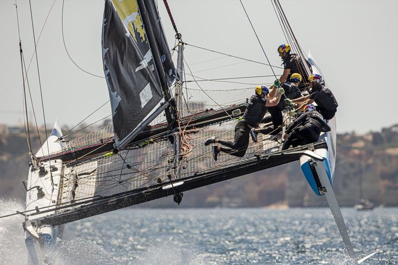 Wild ride on Red Bull Sailing Team - GC32 World Championship 2019 - photo © Jesus Renedo / Sailing Energy / GC32 Racing Tour