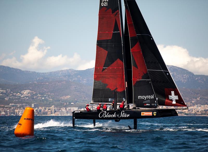 Christian Zuerrer's Black Star Sailing Team from Switzerland has Australian Keith Swinton helming this week. - 38 Copa del Rey MAPFRE - photo © Sailing Energy / GC32 Racing Tour