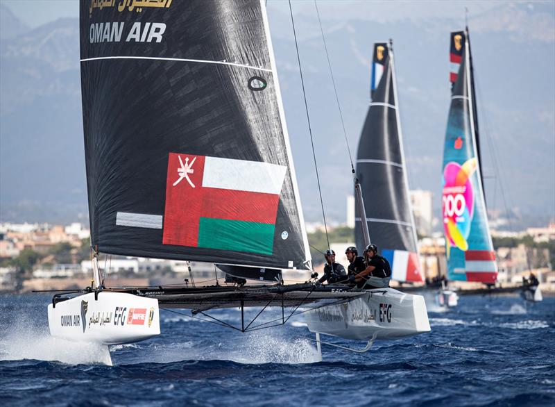 The Adam Minoprio-steered Oman Air claimed today's first and third races. - 38 Copa del Rey MAPFRE photo copyright Sailing Energy / GC32 Racing Tour taken at Real Club Náutico de Palma and featuring the GC32 class