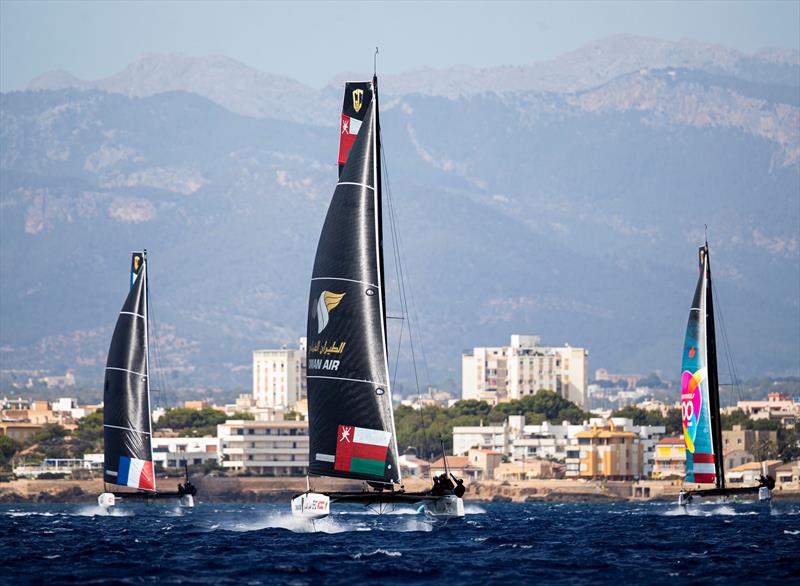 The breeze was up today on the Bay of Palma. - 38 Copa del Rey MAPFRE photo copyright Sailing Energy / GC32 Racing Tour taken at Real Club Náutico de Palma and featuring the GC32 class