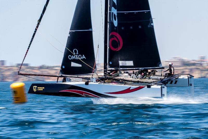 Ernesto Bertarelli's Alinghi team is tied on points for the 2019 GC32 Racing Tour's overall lead with Oman Air photo copyright Jesus Renedo / Sailing Energy / GC32 Racing Tour taken at  and featuring the GC32 class