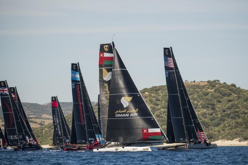 Oman Air at GC32 Racing Tour - Villasimius Cup photo copyright Vincent Curutchet / Lloyd Images / Oman Sail taken at  and featuring the GC32 class