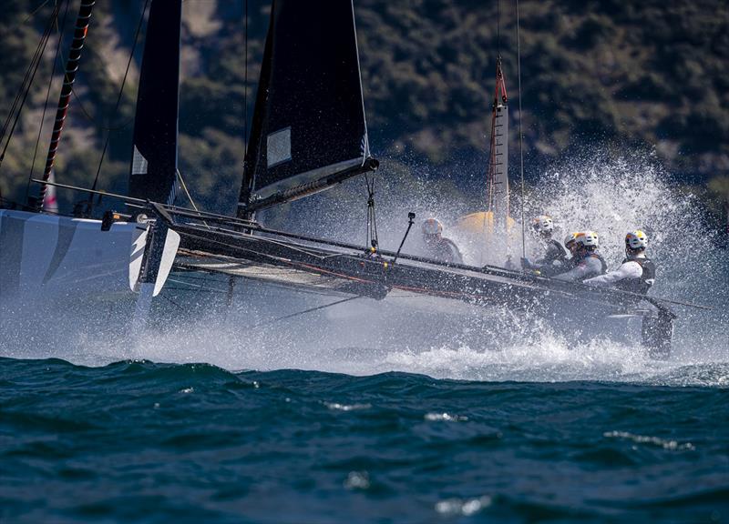 Jason Carroll's Argo frequently looked threatening today and won race three. - photo © Jesus Renedo / Sailing Energy / GC32 Racing Tour