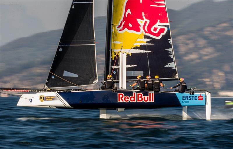 An average performance today saw Red Bull Sailing Team drop to fourth overall. - 2019 GC32 Riva Cup, day 2 photo copyright Sailing Energy / GC32 Racing Tour taken at  and featuring the GC32 class