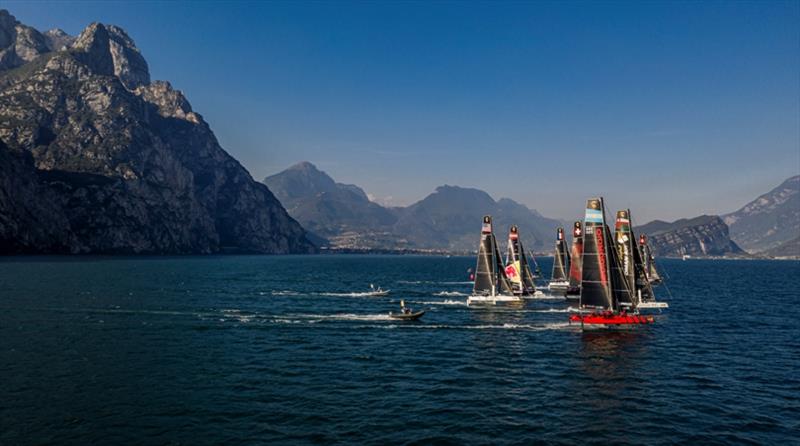 Reaching starts on Lake Garda: Yacht racing doesn't get much better - 2019 GC32 Riva Cup, day 2 photo copyright Sailing Energy / GC32 Racing Tour taken at  and featuring the GC32 class