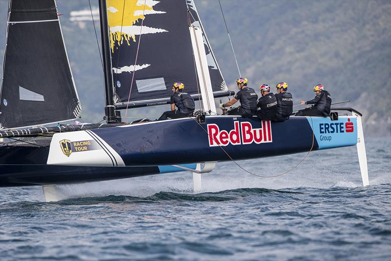 Red Bull Sailing Team fought back to third overall today - 2019 GC32 Riva Cup photo copyright Sailing Energy / GC32 Racing Tour taken at  and featuring the GC32 class