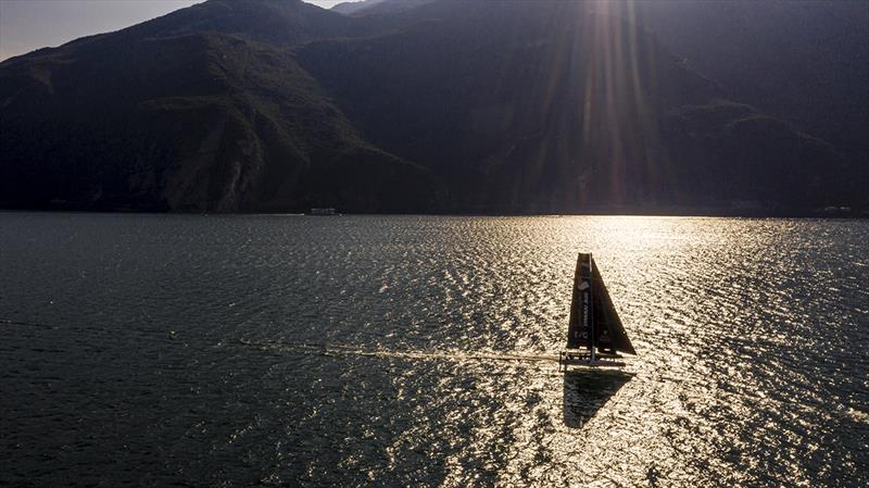 Fantastic early morning sailing today in Lake Garda's Peler northerly - 2019 GC32 Riva Cup photo copyright Sailing Energy / GC32 Racing Tour taken at  and featuring the GC32 class