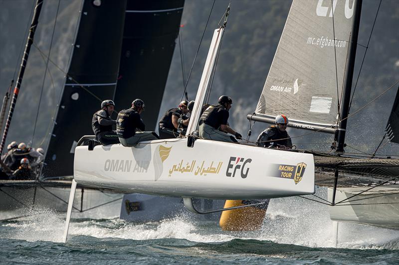 Oman Air came so close to winning the GC32 Riva Cup photo copyright Sailing Energy / GC32 Racing Tour taken at  and featuring the GC32 class