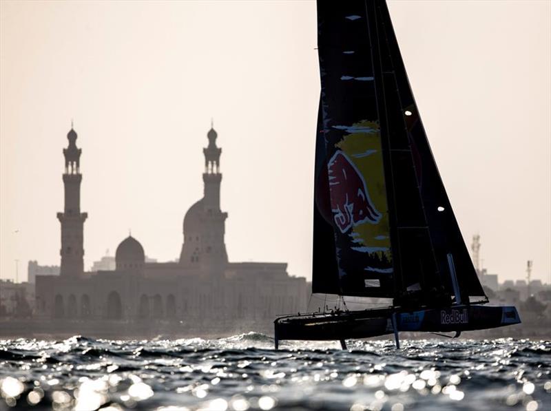 Red Bull Sailing Team won today's second race - 2019 GC32 Oman Cup day 2 photo copyright Sailing Energy / GC32 Racing Tour taken at  and featuring the GC32 class