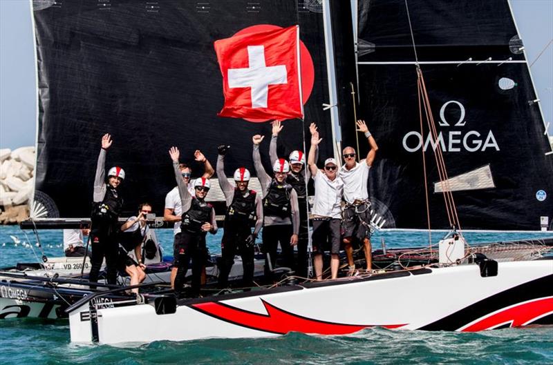Alinghi claims the title - GC32 Oman Cup, Day 4 photo copyright Sailing Energy / GC32 Racing Tour taken at  and featuring the GC32 class