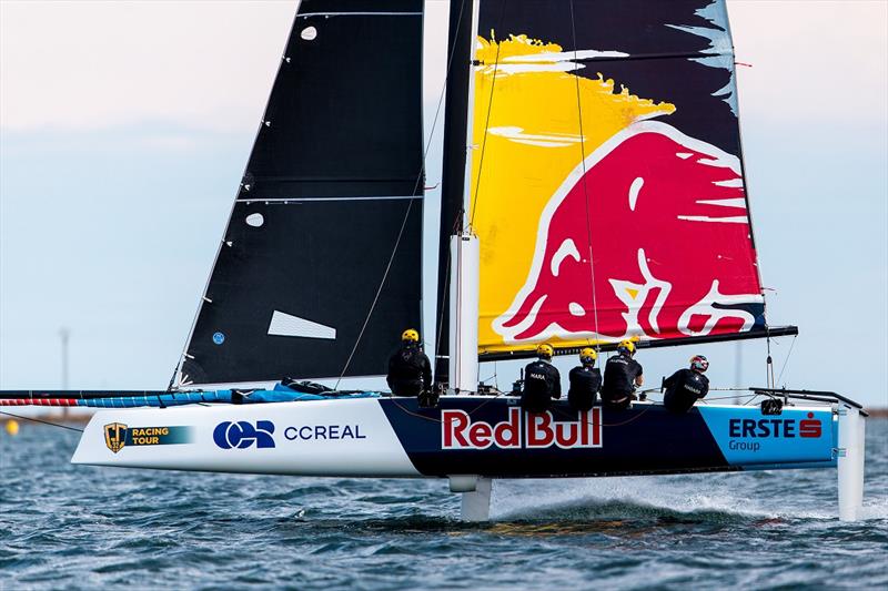 Red Bull Sailing Team out training today photo copyright Sailing Energy / GC32 Racing Tour taken at  and featuring the GC32 class