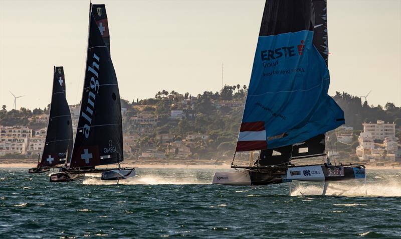 Atlantic breeze but flat water is a key feature of racing off Lagos - photo © Sailing Energy / GC32 Racing Tour