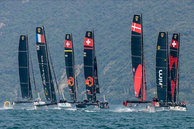 So far at the GC32 Riva Cup starts have been exclusively reaching - day 2 of the GC32 Riva Cup photo copyright Sailing Energy / GC32 Racing Tour taken at Fraglia Vela Riva and featuring the GC32 class