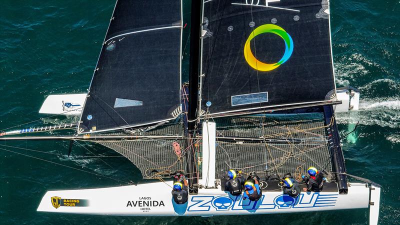 Erik Maris' Zoulou team scored its second bullet today and continues to lead the owner-driver ranking on day 2 of the GC32 Racing Tour Lagos Cup - photo © Sailing Energy / GC32 Racing Tour