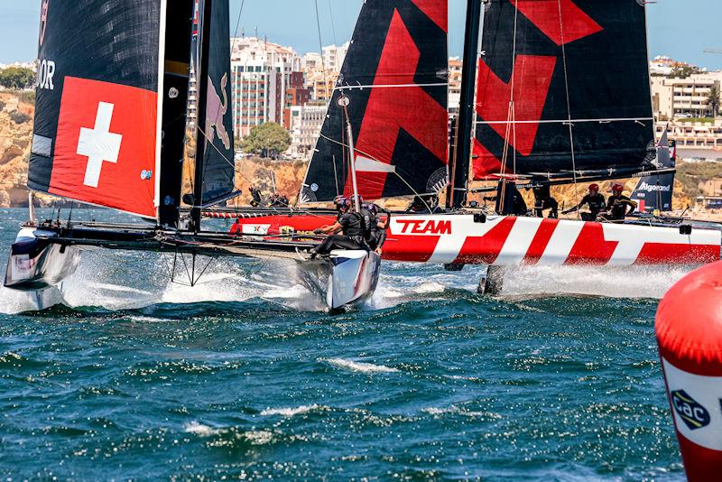Alinghi Red Bull Racing - SUI 8 sneaked ahead of Team Tilt to take second in today's one race on day 4 of the GC32 Racing Tour Lagos Cup photo copyright Sailing Energy / GC32 Racing Tour taken at Clube de Vela de Lagos and featuring the GC32 class