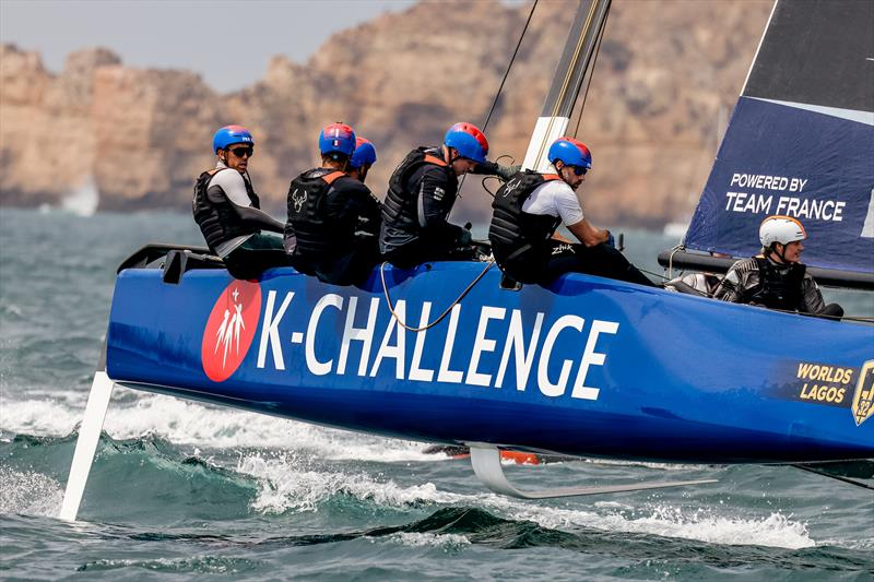 K-Challenge Team France on day 1 of Lagos GC32 Worlds photo copyright Sailing Energy  / GC32 Racing Tour taken at  and featuring the GC32 class