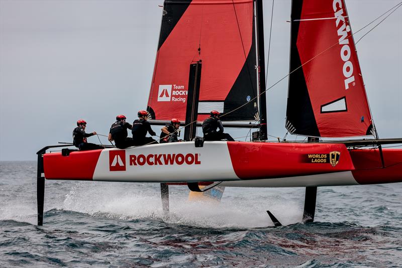 Team Rockwool Racing suffered another day of technical issues on day 1 of Lagos GC32 Worlds - photo © Sailing Energy  / GC32 Racing Tour
