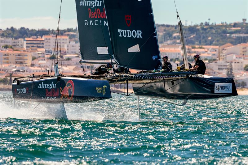 Alinghi Red Bull Racing seen during GC32 Racing Tour Cup in Lagos, Portugal on June 24, . Â - photo © sailing Energy/Red Bull Content Pool
