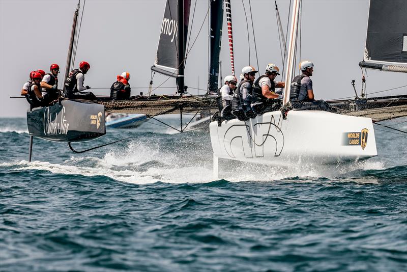 Much improved starting has dramatically improved .film AUS Racing's performance at Lagos GC32 Worlds photo copyright Sailing Energy / GC32 Racing Tour taken at Clube de Vela de Lagos and featuring the GC32 class