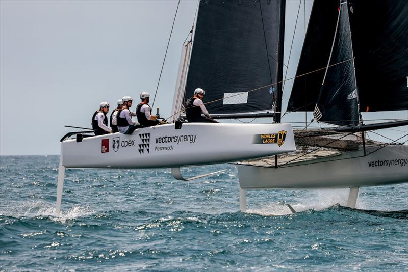 HRM Racing Team of Polish owner-driver Piotr Harasimowicz photo copyright Sailing Energy / GC32 Racing Tour taken at  and featuring the GC32 class