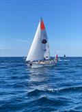 Guy Waites of Scarborough Yacht Club crosses start line in Golden Globe Race 2022 © SYC