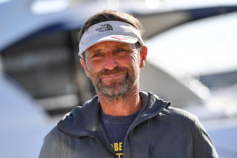 Disappointed - Australian adventurer Kevin Farebrother, the second entrant to retire from the race photo copyright Christophe Favreau / PPL / GGR taken at  and featuring the Golden Globe Race class