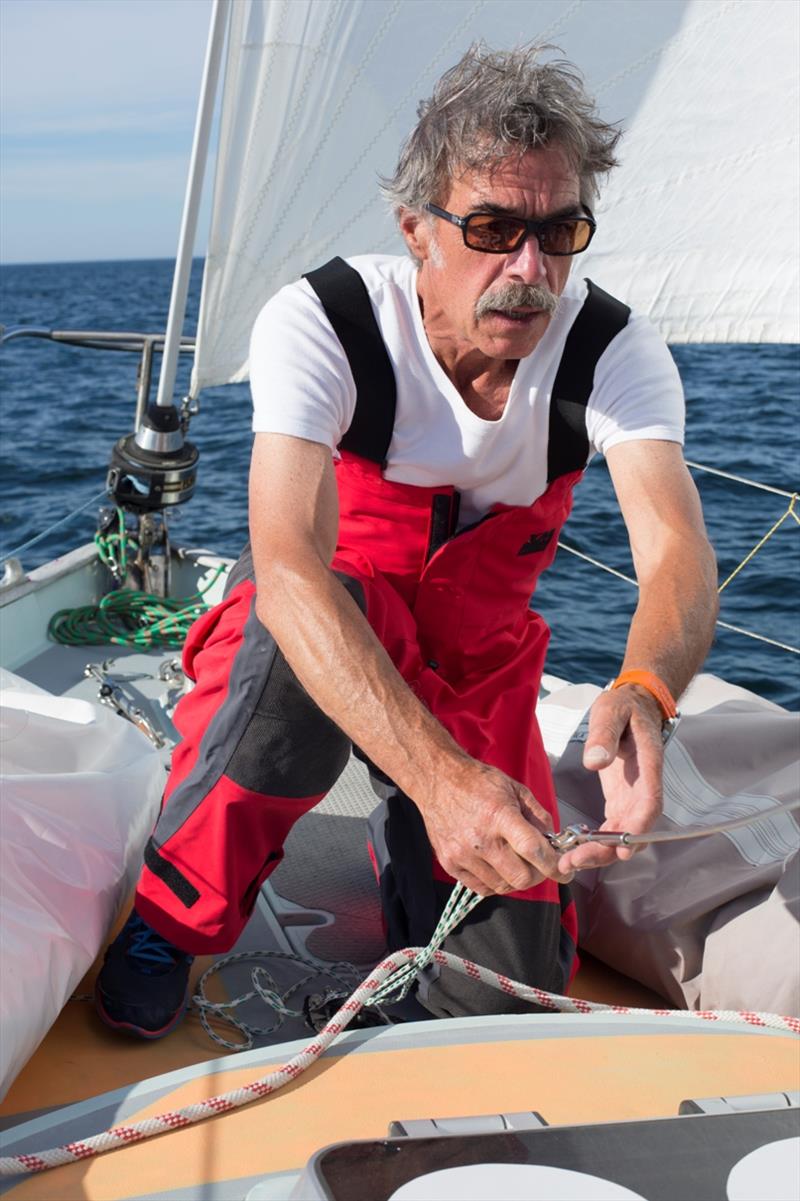 Loïc Lepage sailing the Nicholson 32, LAALAND reports that his water supplies are running low and may have to call in at Cape Town to replenish and get his SSB radio fixed photo copyright Benjamin Brion / PPL / GGR taken at  and featuring the Golden Globe Race class
