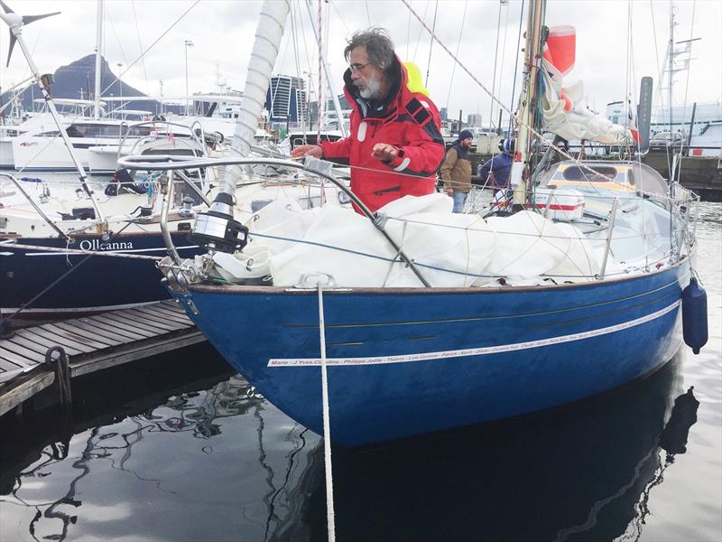 Loïc Lepage, arrived in Cape Town last Saturday and is now in the Chichester Class photo copyright Eben Human taken at  and featuring the Golden Globe Race class
