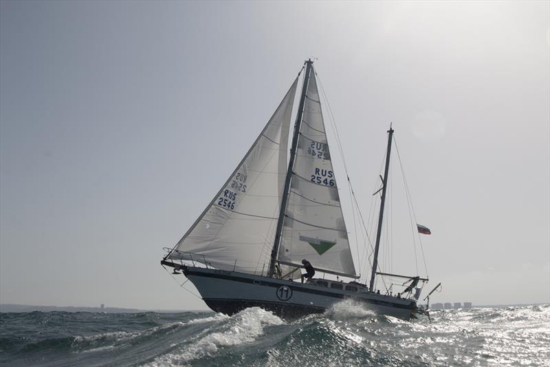 Igor Zaretskiy called for medical advice after suffering a bad fall photo copyright Group V team / PPL / GGR taken at  and featuring the Golden Globe Race class