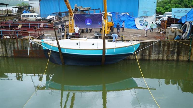 Thuriya is a lighter composite replica of the original Golden Globe race winner Suhaili which was constructed in Bombay of teak using traditional boat building tools photo copyright Abhilash Tomy taken at  and featuring the Golden Globe Race class