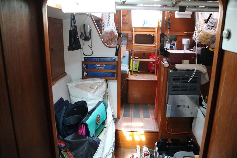 Interior of Istvan Kopar after his knockdown. He was not dismasted  but his radio gear was damaged photo copyright Istvan Kopar / Golden Globe Race taken at  and featuring the Golden Globe Race class