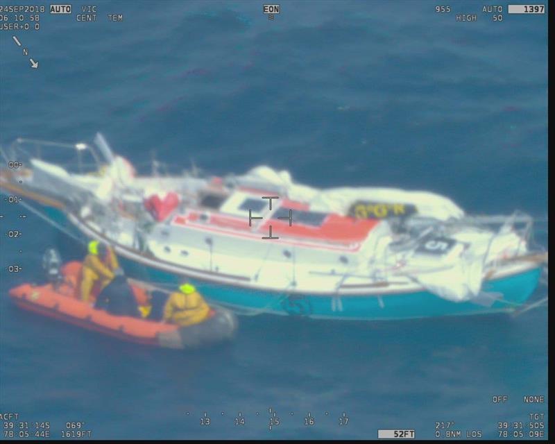 French fisheries protection alongside Thuriya in the Southern Indian Ocean photo copyright French Fisheries Protection taken at  and featuring the Golden Globe Race class