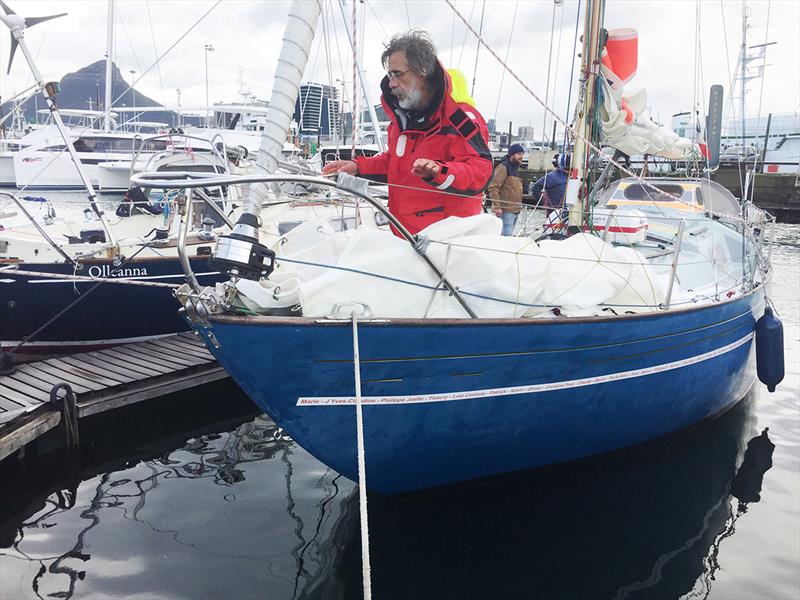 Lepage was forced to stop in Cape Town to make repairs and was relegated to the Chichester Class photo copyright PPL Photo Agency taken at  and featuring the Golden Globe Race class