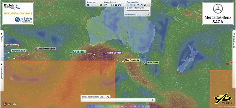 GGR fleet positions at 16:30 UTC today - photo © Golden Globe Race