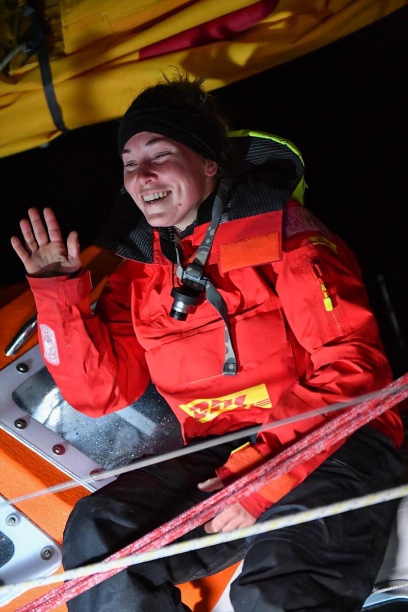 Overcome by the welcome...and thousands of messages from well-wishers photo copyright Christophe Favreau / PPL / GGR taken at  and featuring the Golden Globe Race class