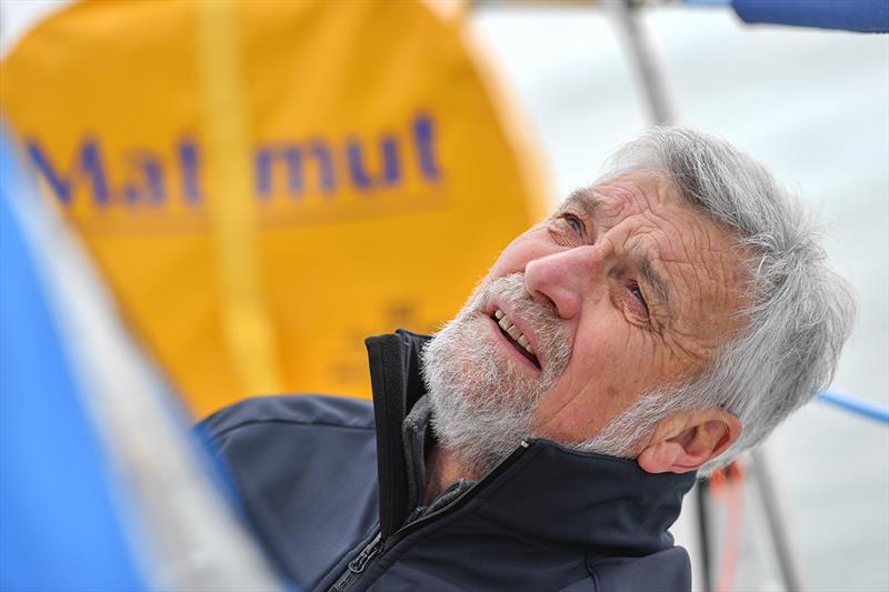 Race Leader Jean-Luc Van Den Heede suffers knock-down and damage to the rig of his yacht Matmut - photo © Christophe Favreau / Matmut / PPL