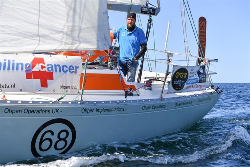 Mark Slats now in a straight line drag race to the finish - Golden Globe Race - photo © Christophe Favreau / PPL / GGR