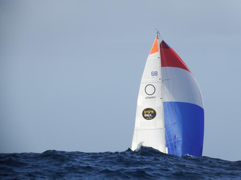 2018 Golden Globe Race - SITraN Challenge Race from Falmouth to Les Sables d'Olonne, France. OHPEN MAVERICK - Rustler 36 skippered by Mark Slats, (NED) photo copyright Tapio Lehtinen / PPL / GGR taken at  and featuring the Golden Globe Race class