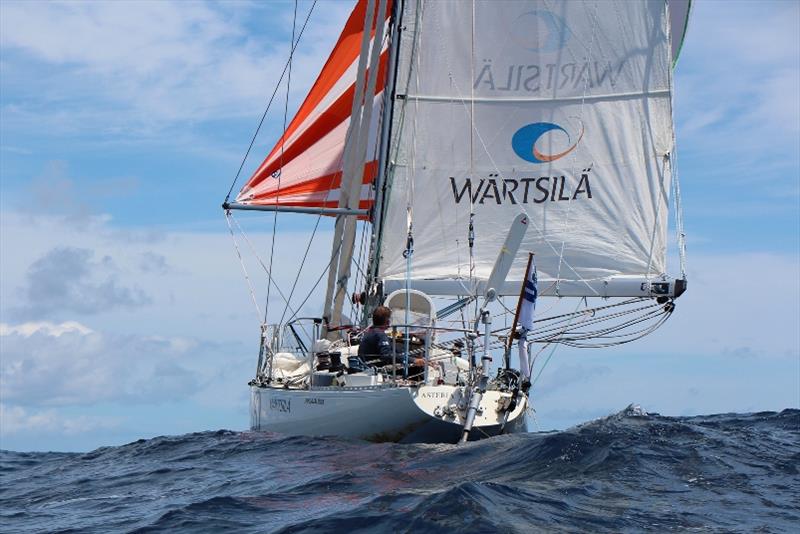 Asteria's Windpilot windvane self steering has stood up well during this endurance adventure - Golden Globe Race - photo © Peter Foerthmann / Windpilot and Les Gallagher / Fishpics / PPL