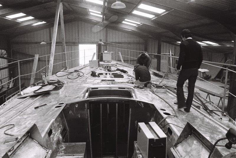 `Neptune` underwent a midlife restoration many years ago by a group of passionate supporters keeping her alive to the present day photo copyright Team Neptune taken at  and featuring the Golden Globe Race class