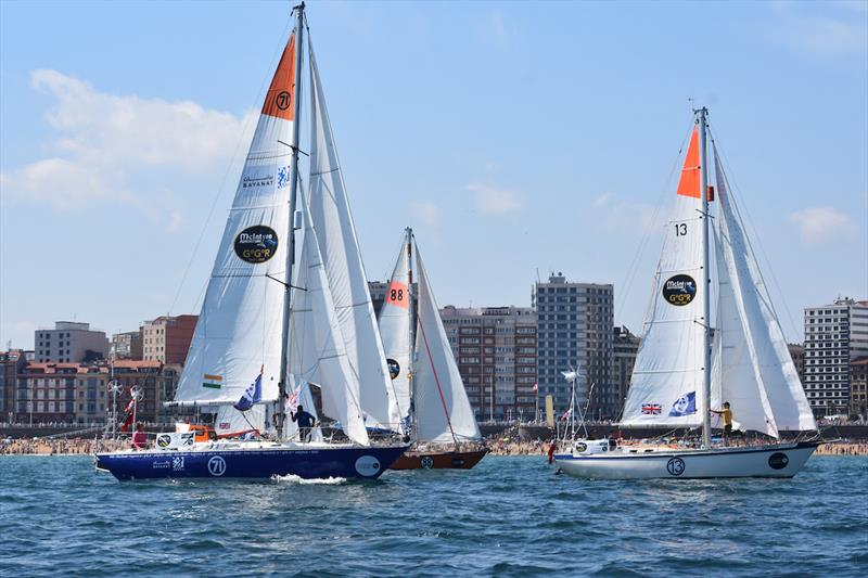 The SITraN Challenge has no racing rules and allows boats to be sailed solo or fully crewed photo copyright Paco Hispán Miranda taken at  and featuring the Golden Globe Race class