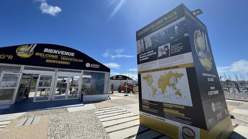 Golden Globe Race 2022 Village under construction in Les Sables d'Olonne, will open on Saturday 20th August, 2022. - photo © Golden Globe Race