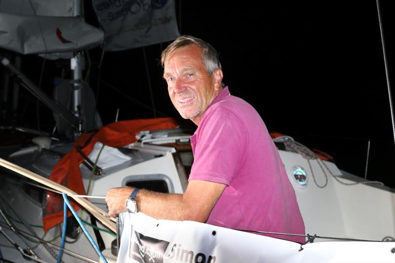 Simon Curwen passed the Lanzarote waypoint in first position. He has been leading since Cape Finisterre, showing seamanship, speed, strategic intelligence and pleasure at sea. A worthy leader for the GGR 2022! - photo © GGR2022 / Nora Havel